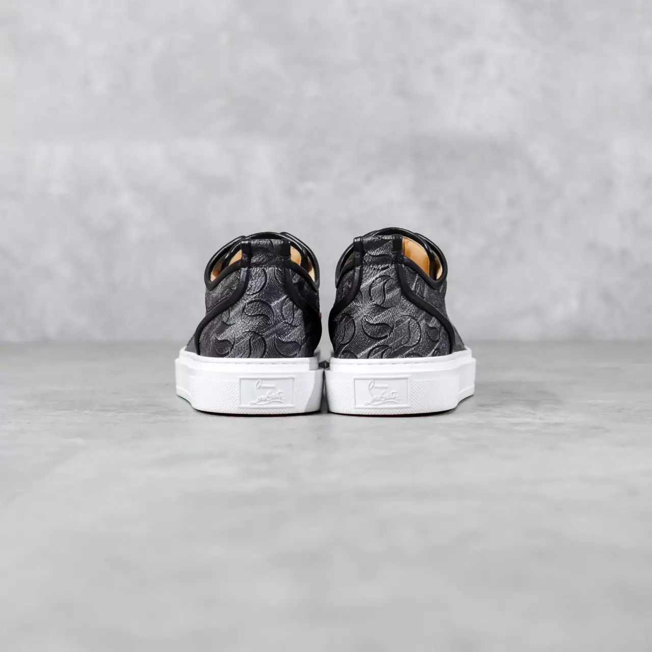 Sepatu CHRISTIAN LOUBOUTIN ADALON PATTERN GREY LOUIS JUNIOR SNEAKER 100% ORIGINAL