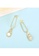 SUNRAIS gold High quality Silver S925 gold simple design earrings 68593AC0FFF6F2GS_3