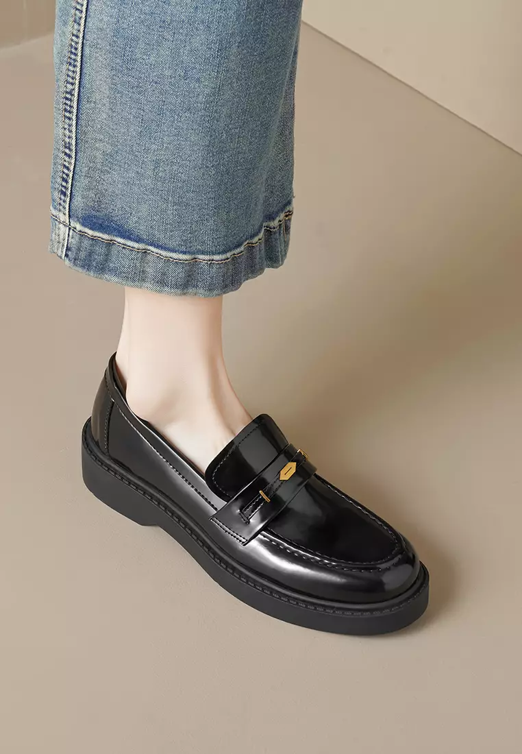 3.5CM 復古厚底樂福鞋 WW1083-2