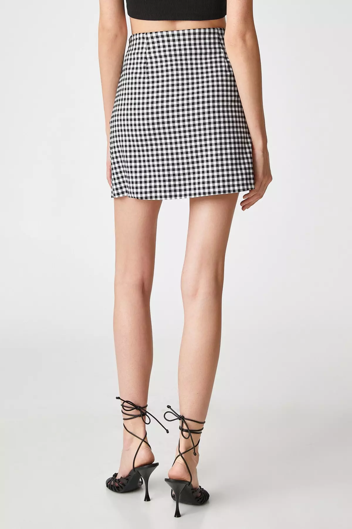 Black Plaid Skirt
