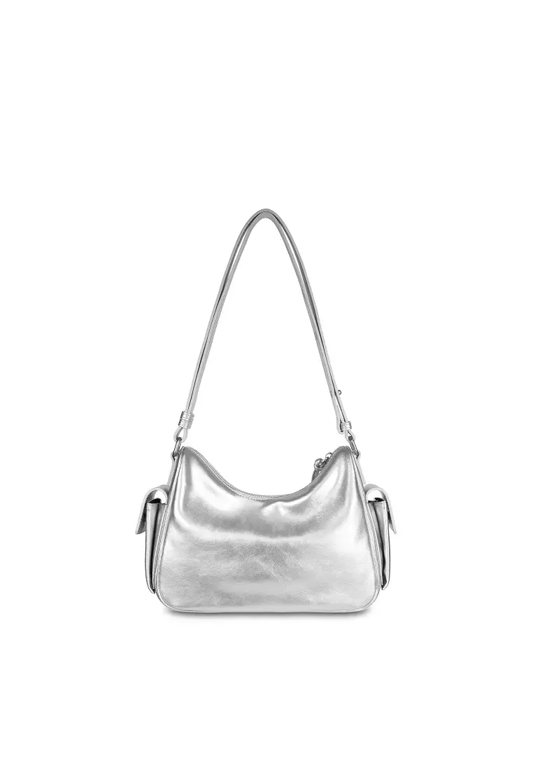 Buy Samuel Ashley Avril Leather Crossbody Bag - Silver 2026 Online