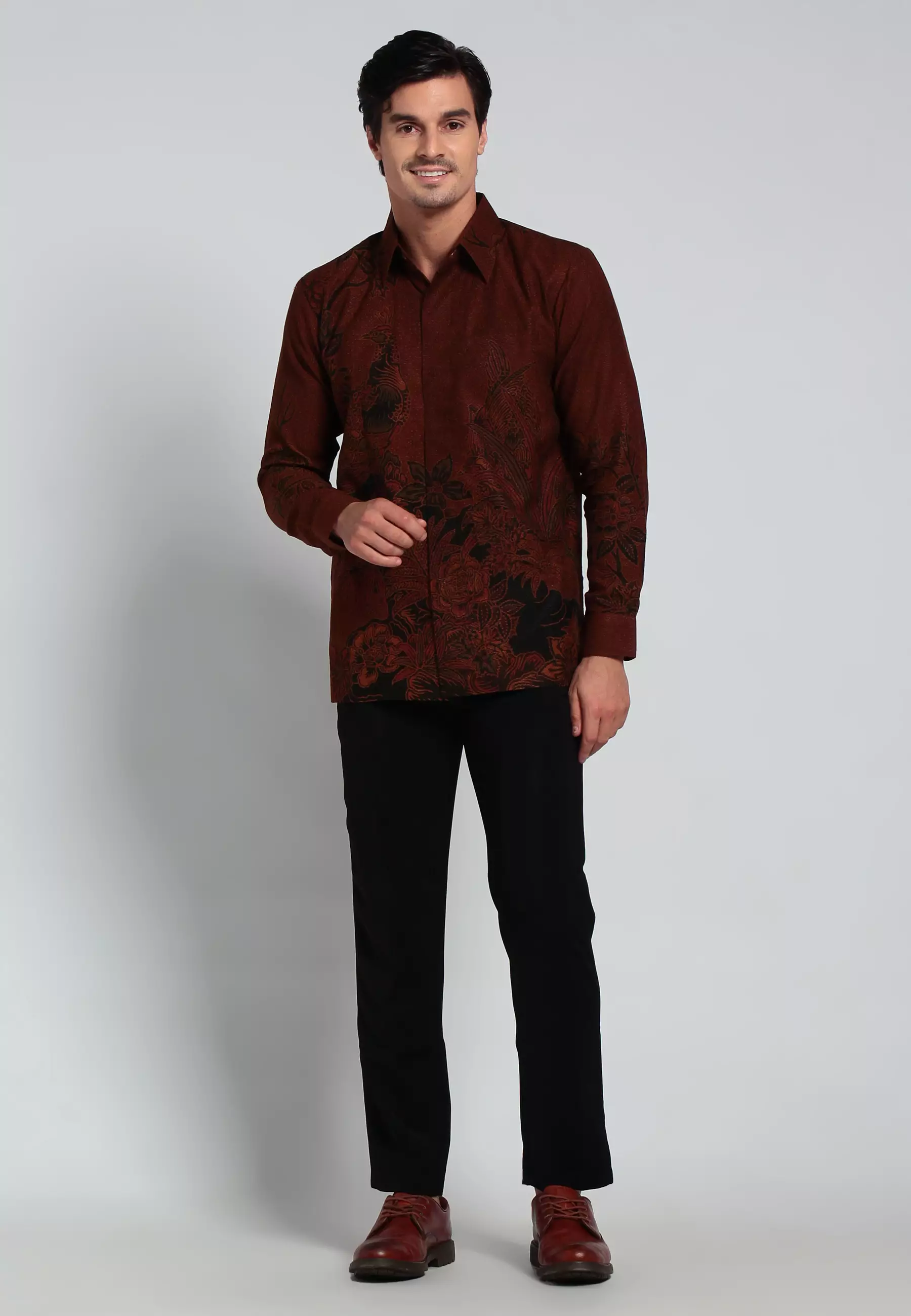 Kemeja Batik Katun Lengan Panjang Motif CENDRAWASIH Batik Exclusive Spesial Laseman Premium