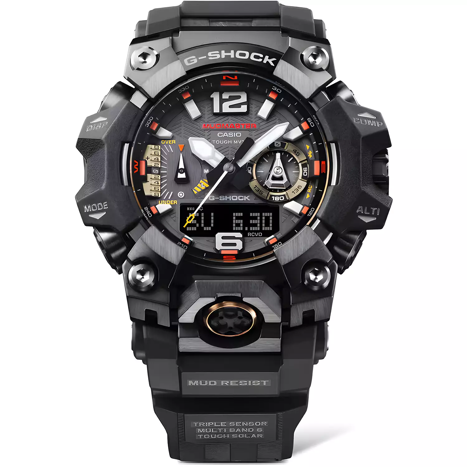 Casio G-shock MUDMASTER GWG-B1000EC-1A MASTER OF G-LAND Tough Solar - Jam Tangan Analog Digital Pria - Black Resin Band