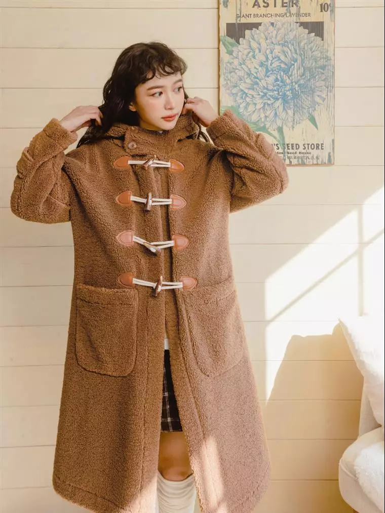 Teddy bear coat hooded 2025