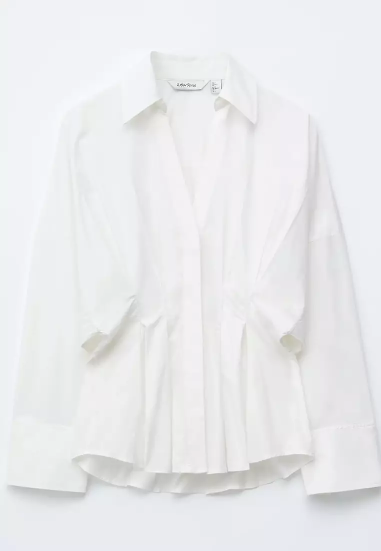 Fitted-Waist Cotton Shirt