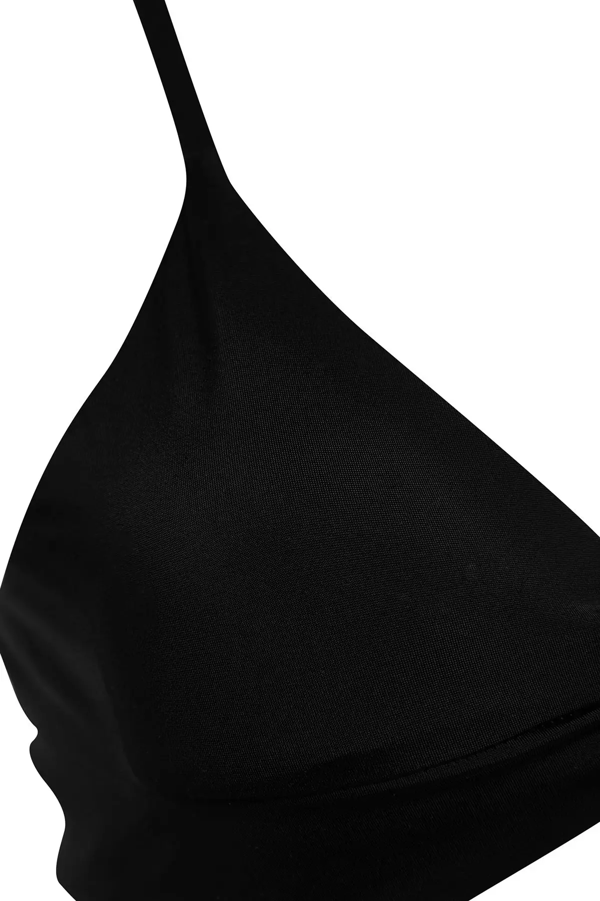 Black Triangle Knotted Bikini Top Tbess24Bu00004