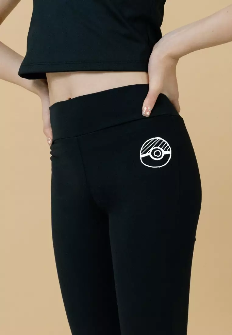 Pokémon Highwaist Flare Pants - Black