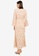 Zalia beige Pleated Flared Sleeves Kurung D1009AA205A8FEGS_2