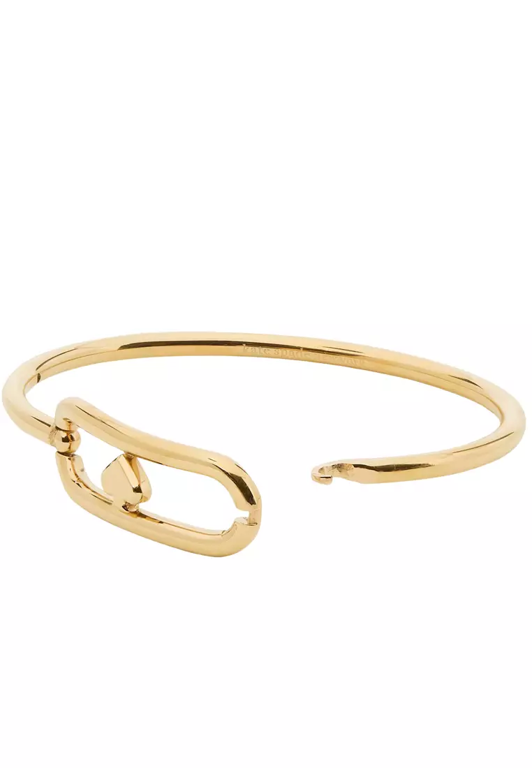 Cut To The Chase Oval Spade Bangle Bracelet - Gold KM177