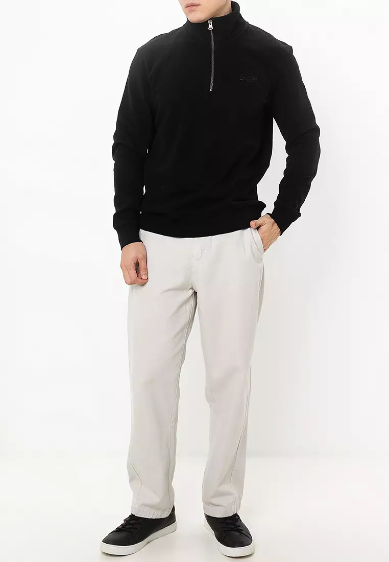 Essential Logo Henley Sweatshirt