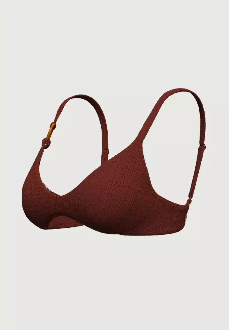 Tropadelic Texture Earth Bamboo Ring Bikini Top