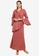 Zalia pink Pleated Flared Sleeves Kurung C303CAAF64E2FFGS_4