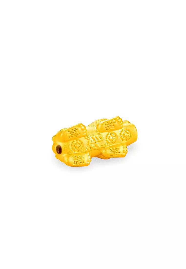 999.9/24K Pure Gold 3D Pixiu Charm (6.37g ±)