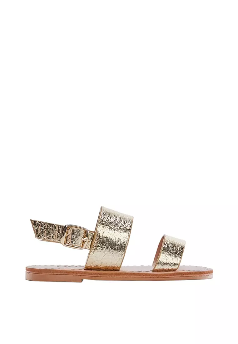 Mango strips online sandals