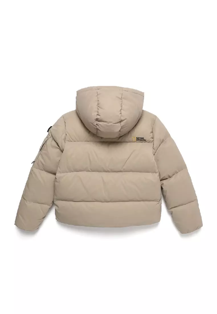Women's GOLDEN MOLE Cropped Hooded Down Jacket