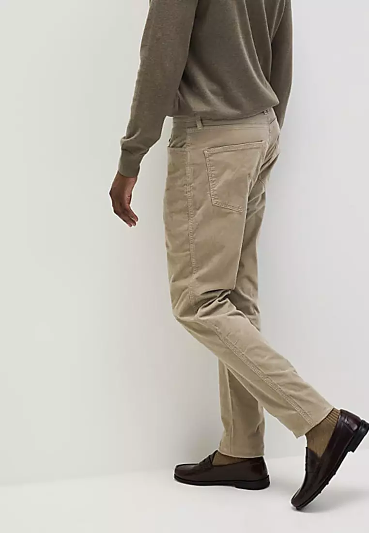 Slim Fit Diagonal Corduroy 5 Pocket Trousers