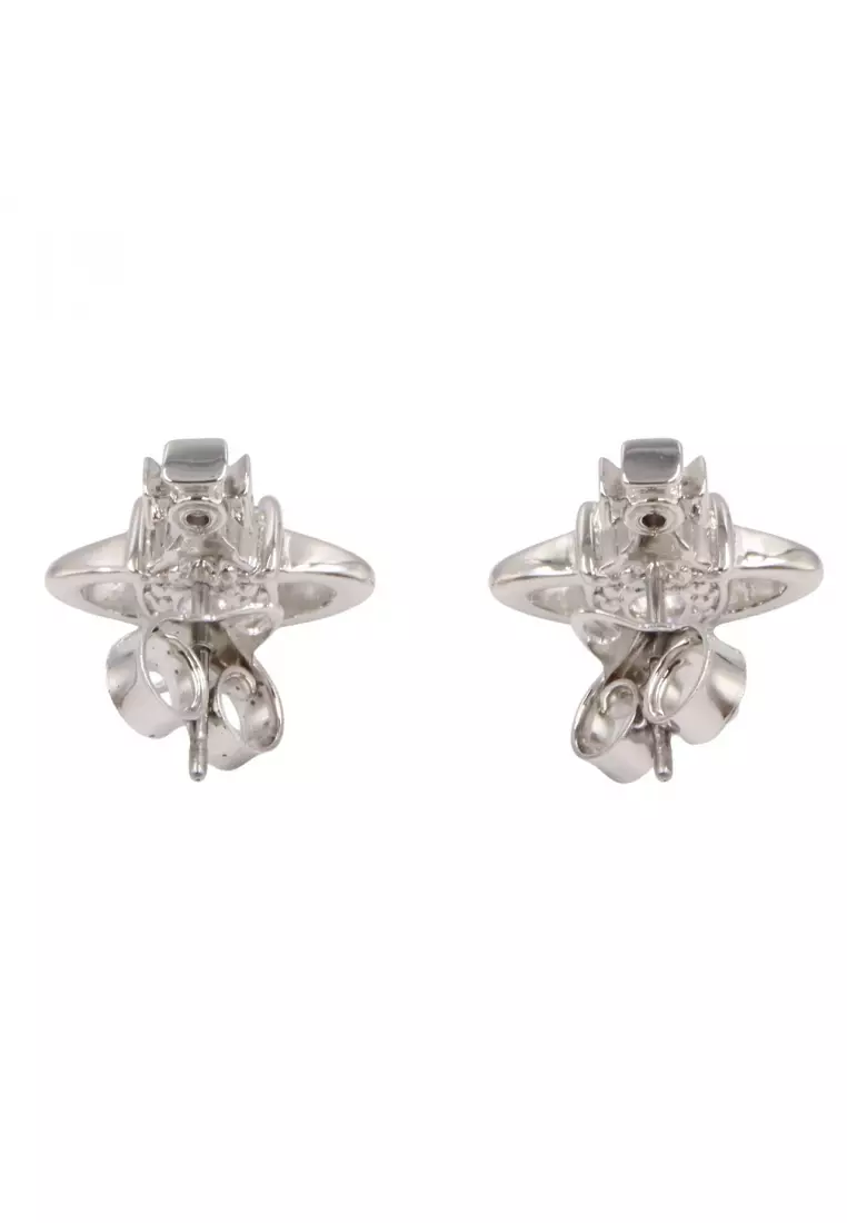 Pre-Loved Vivienne Westwood earrings earrings Brass Silver