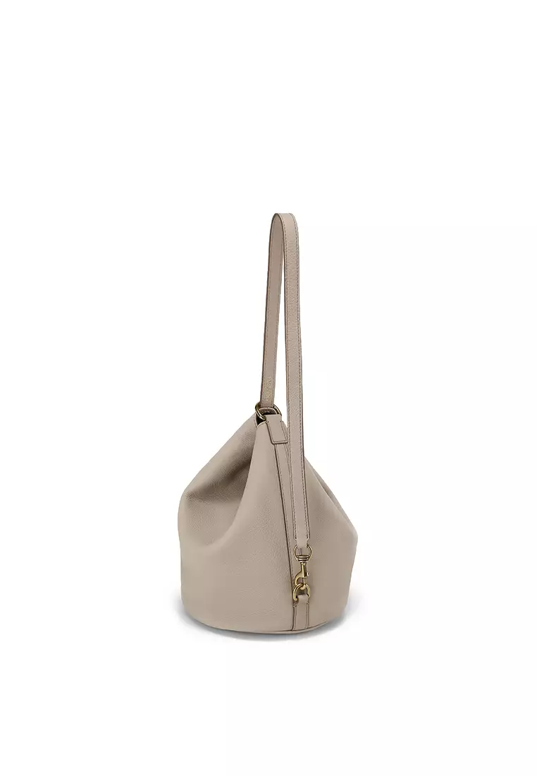 ORUKAMI Convertible Soft Bucket Bag - Almond