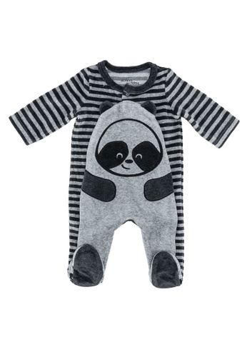 Buy Du Pareil Au Meme Dpam Striped Panda Sleep Bodysuit Online Zalora Malaysia