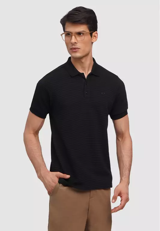 O.O.O. Textured Polo Shirt