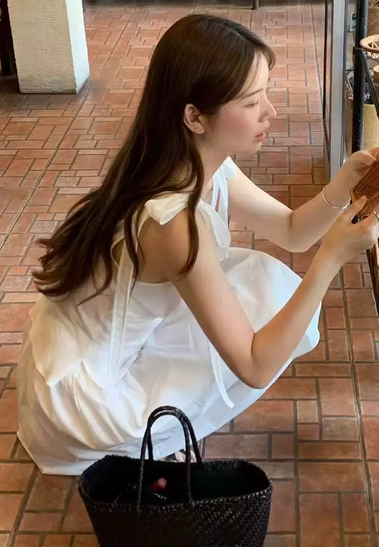 New Style Temperament Bowknot Sleeveless Vest Suspender Top CA25060323W