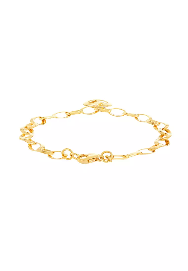 HABIB HABIB Oro Italia Mehrunisa White and Yellow Gold Bracelet, 916 Gold 2023 Buy HABIB