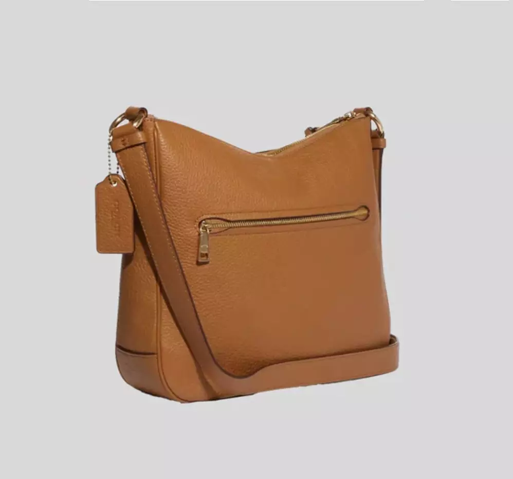 CU960 Coach Ellie File Pebbled Leather Light Saddle