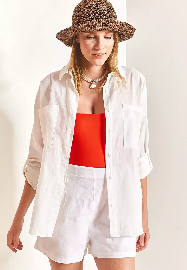 Double Pocket Oversize Shirt