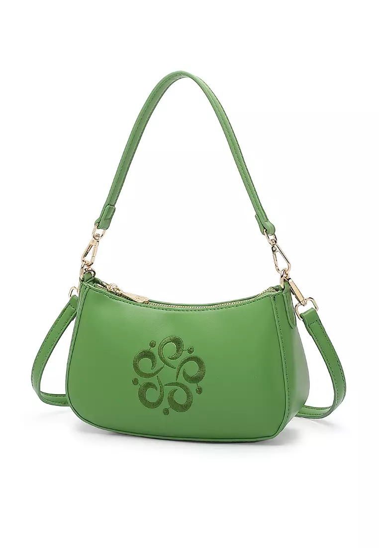 Women's Top Handle Bag / Sling Bag / Shoulder Bag (Tas Tangan / Tas Selempang / Tas Bahu Wanita) - Hijau