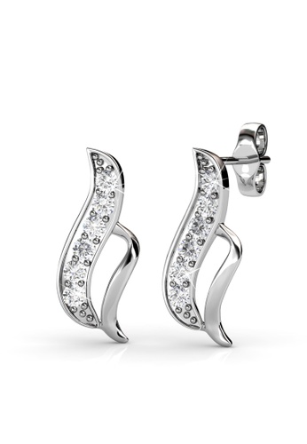 Her Jewellery silver Destiny Earrings -  Made with premium grade crystals from Austria HE210AC29HPUSG_1