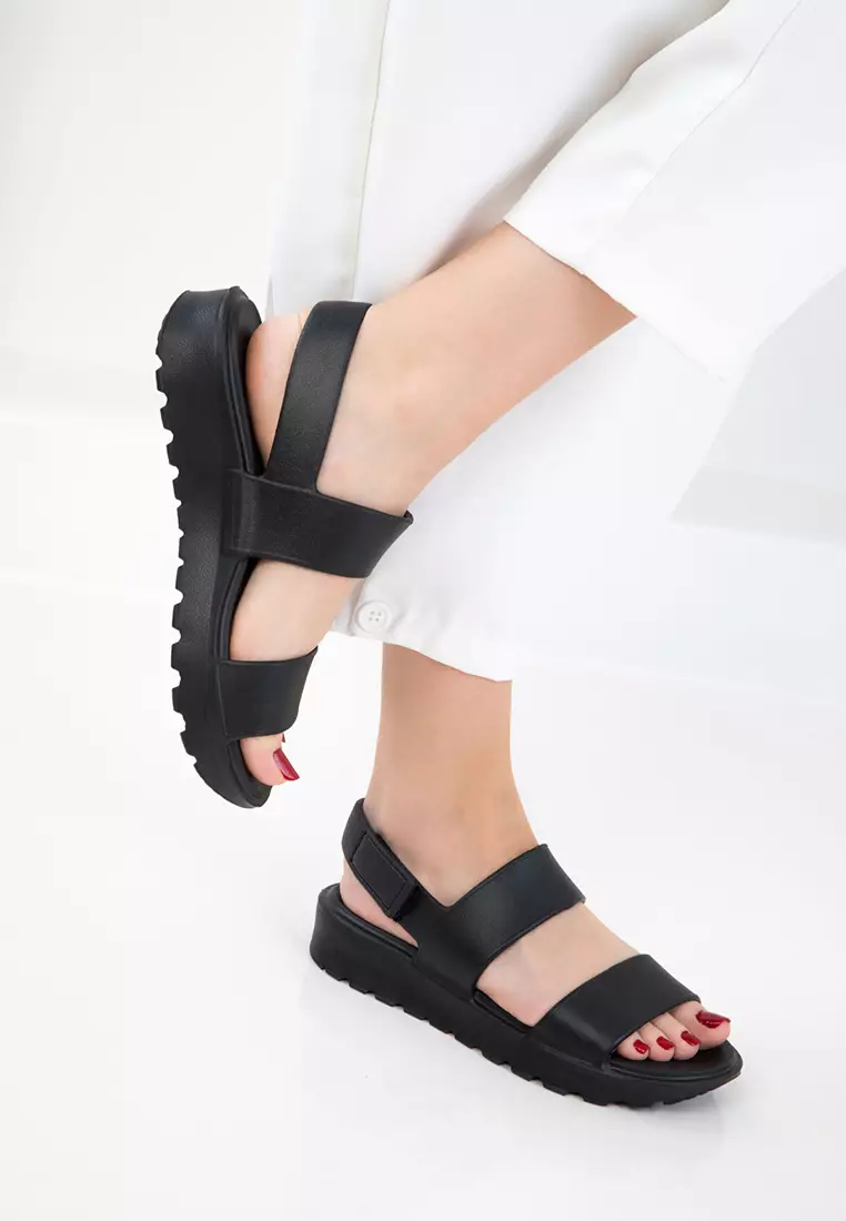 Black Women's Sandals 20750
