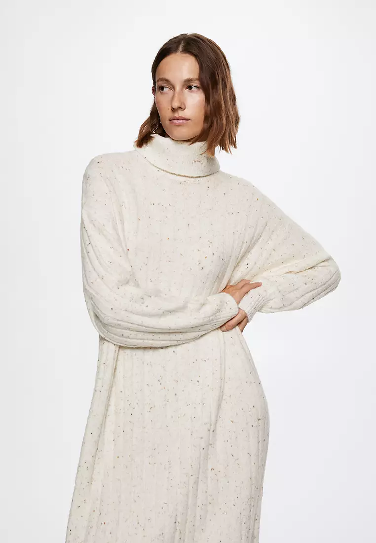 Mango turtleneck dress best sale