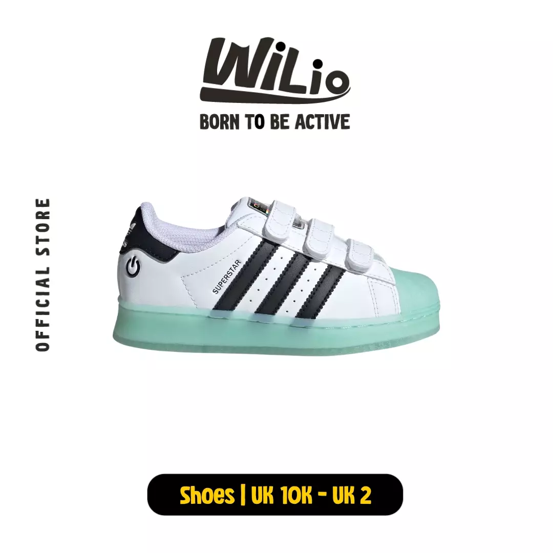 ADIDAS Superstar LED Lights Shoes Cf C IG7004 Sepatu Anak (Putih)