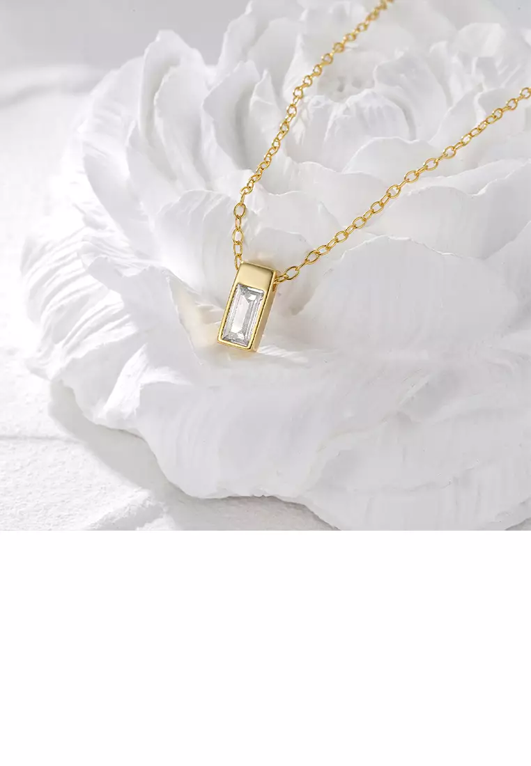 Buy Mooclife 925 Sterling Silver Plated Gold Simple and Fashion