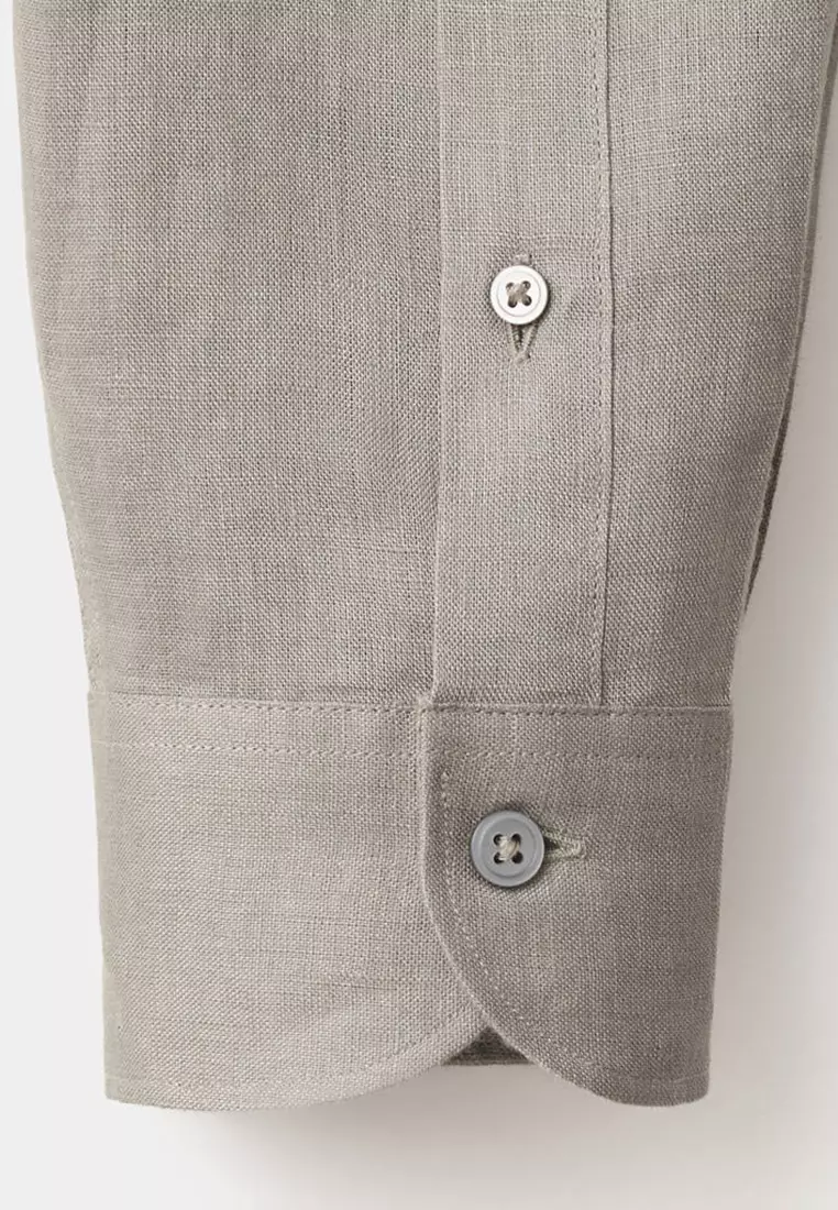 100% Linen Slim-Fit Shirt