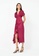 FORCAST pink FORCAST Farah Twist Front Dress AE607AA4380A05GS_3
