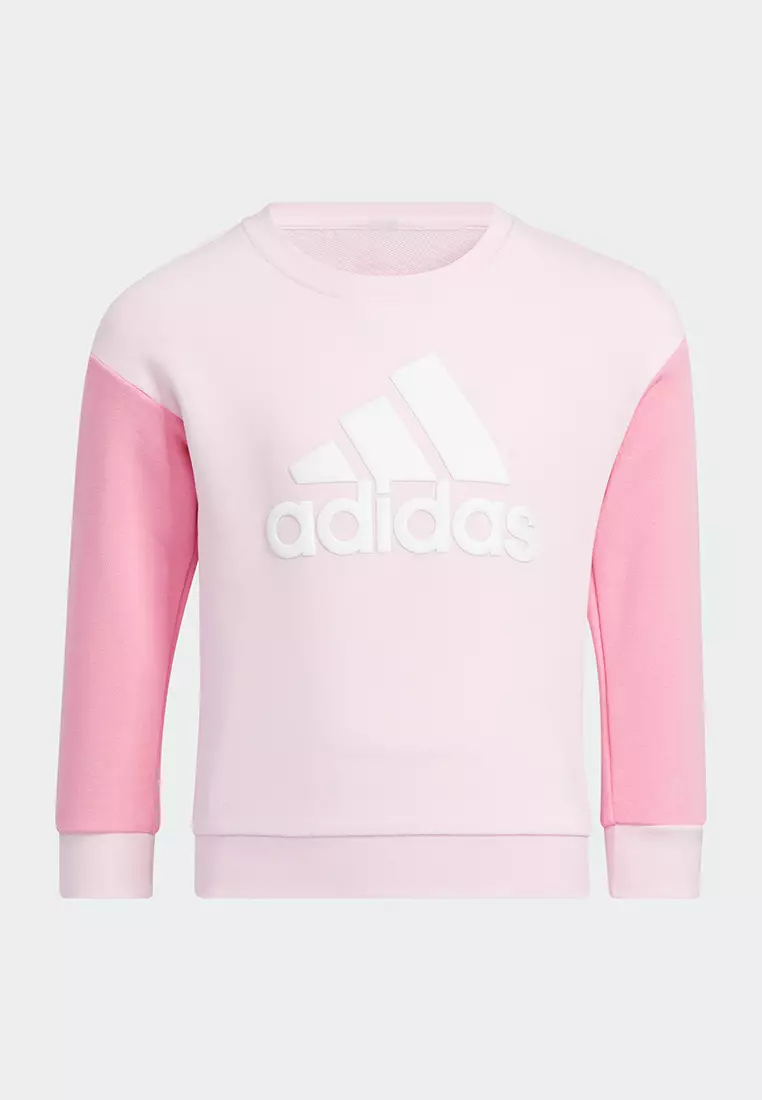 ADIDAS Children 4 8 Years UNISEX BADGE OF SPORT LOGO CREWNECK