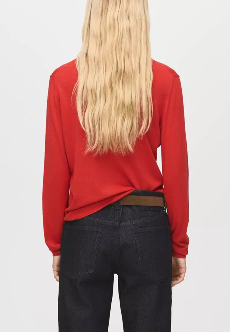 Fine-Knit Crew-Neck Sweater