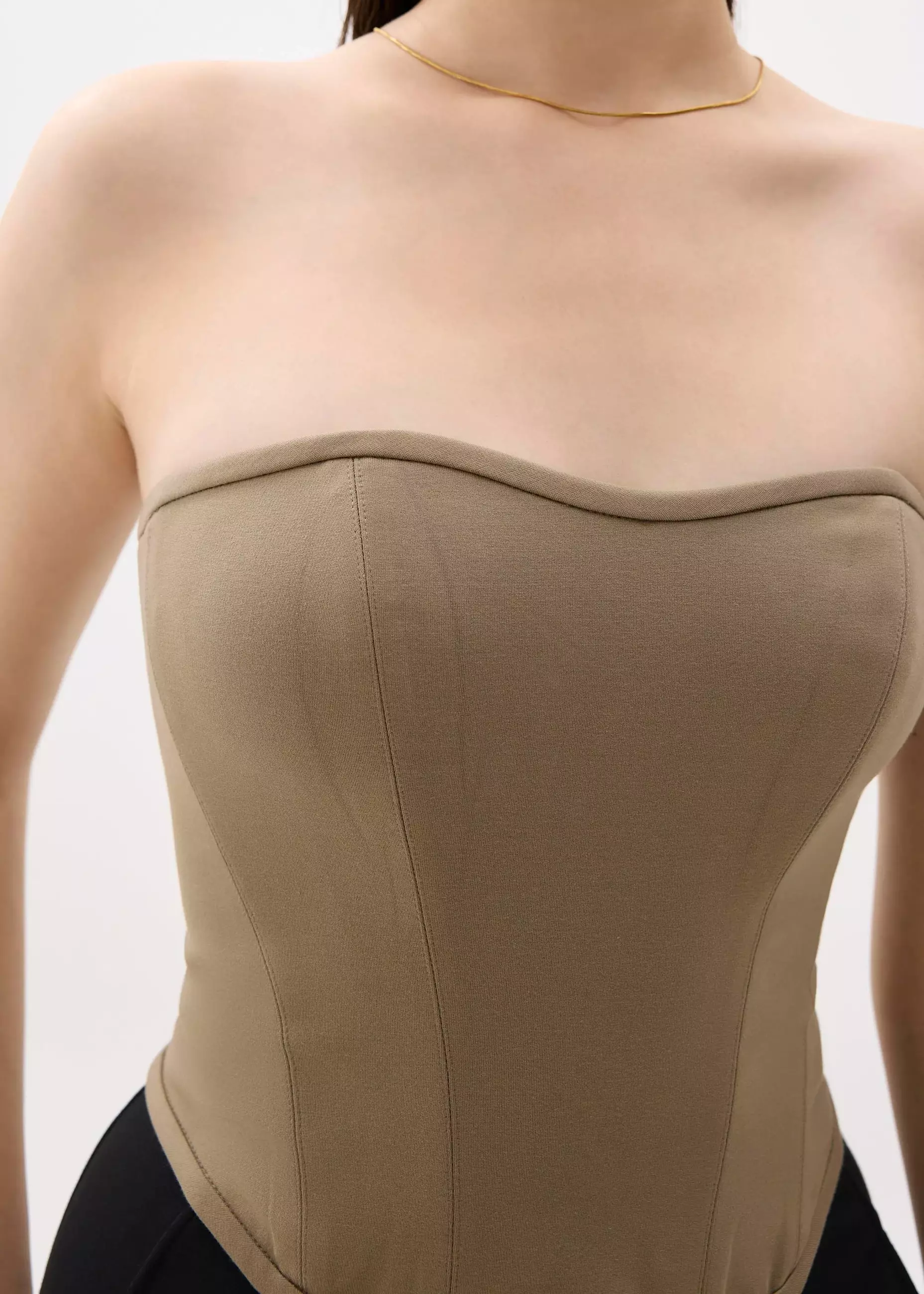 Atasan Wanita - Lia Crop Bustier Top