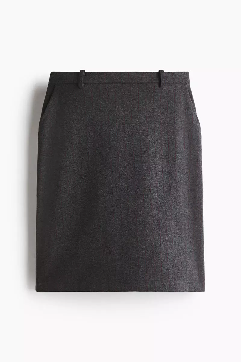 Jersey pencil skirt