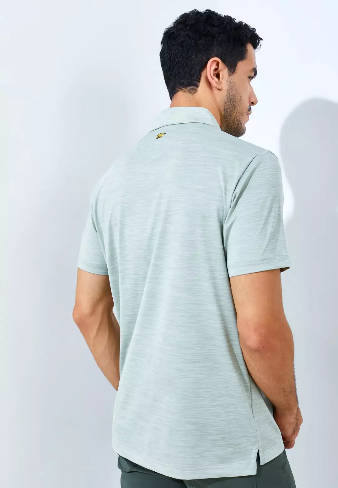 Jack Nicklaus Whitley Premium Tonal Two Color Solid Polo Sage Leaf