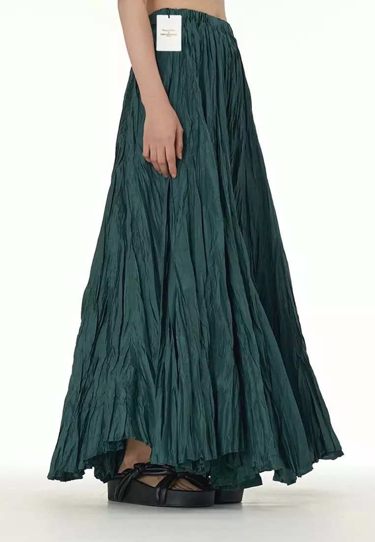 Long flowy pleated skirts sale