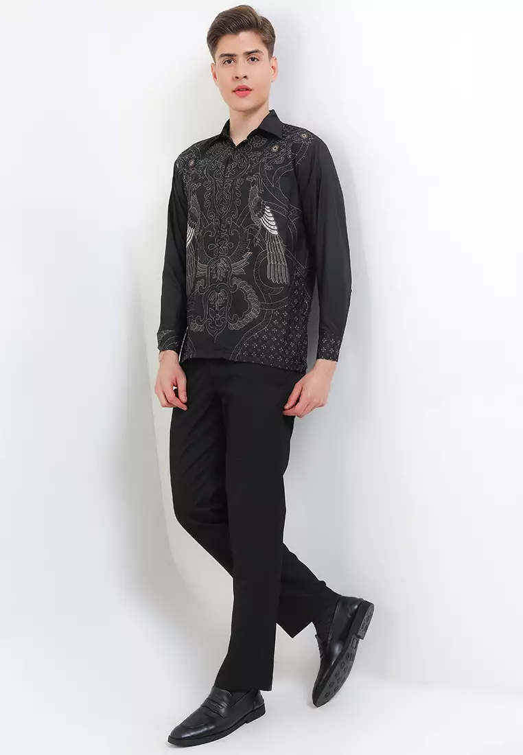 Yudhistira Kemeja Batik Exclusive Premium Pria Casual Modern Lengan Panjang