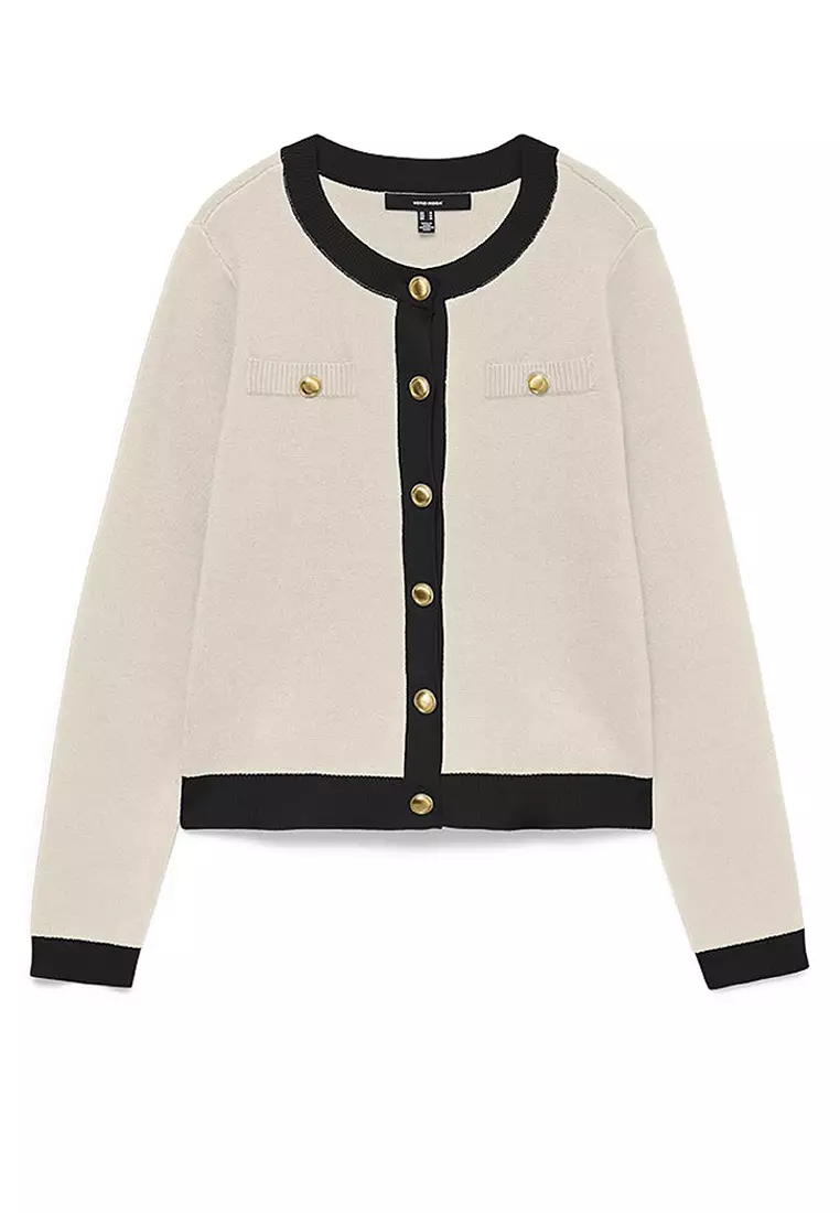 Long Sleeve Round Neck Cardigan