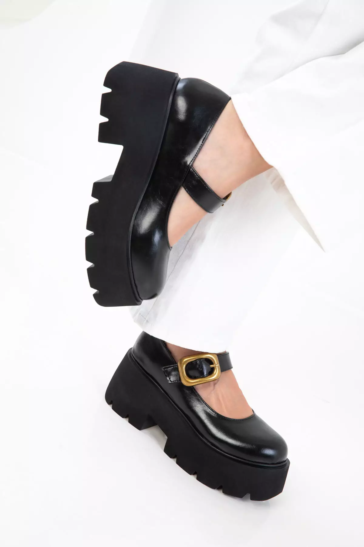 Black Women's Classic Heeled Shoes 20774