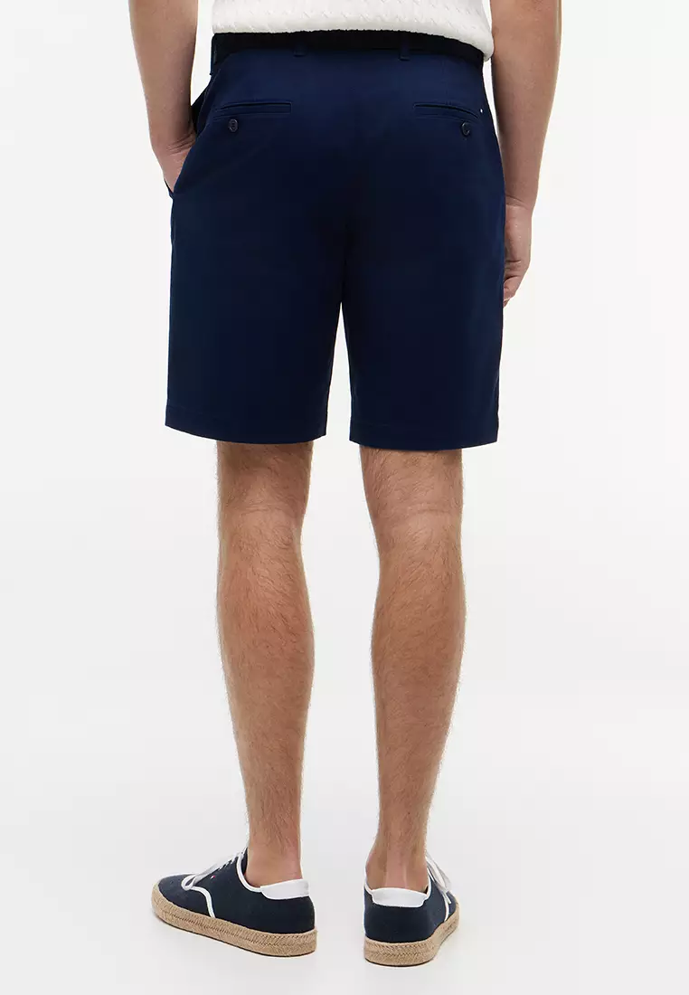 Denton Straight Fit Belted Chino Shorts - Th Mainline