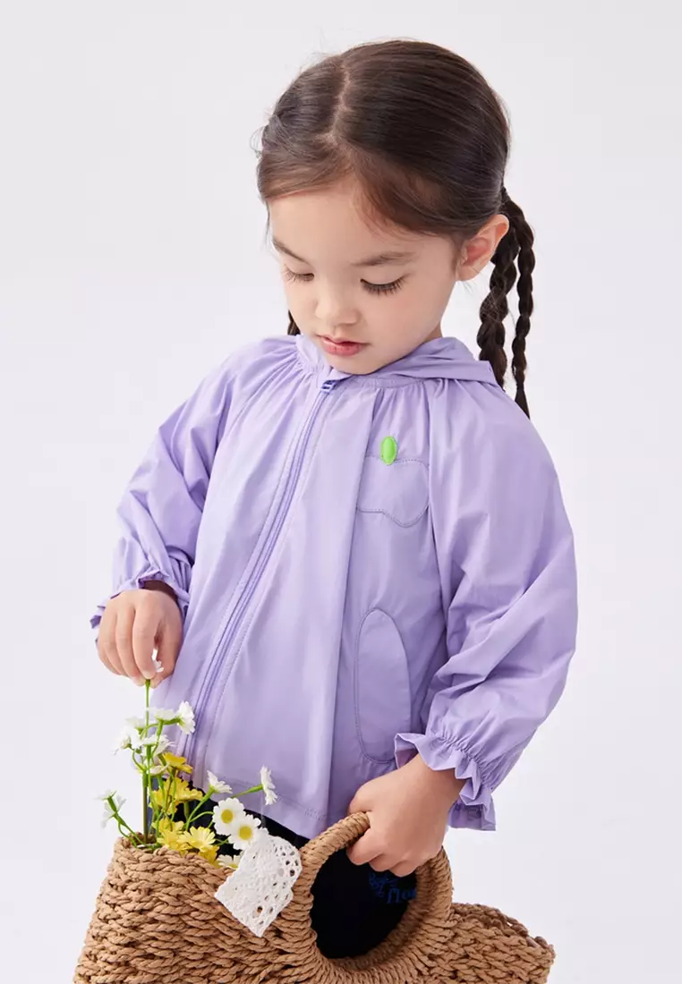 Graphic Print Zipper UV Protection Hoodie Jacket