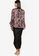 Zalia black Ruffle Sleeve Kebaya Pareo Skirt Set 239AFAAA9D988EGS_1