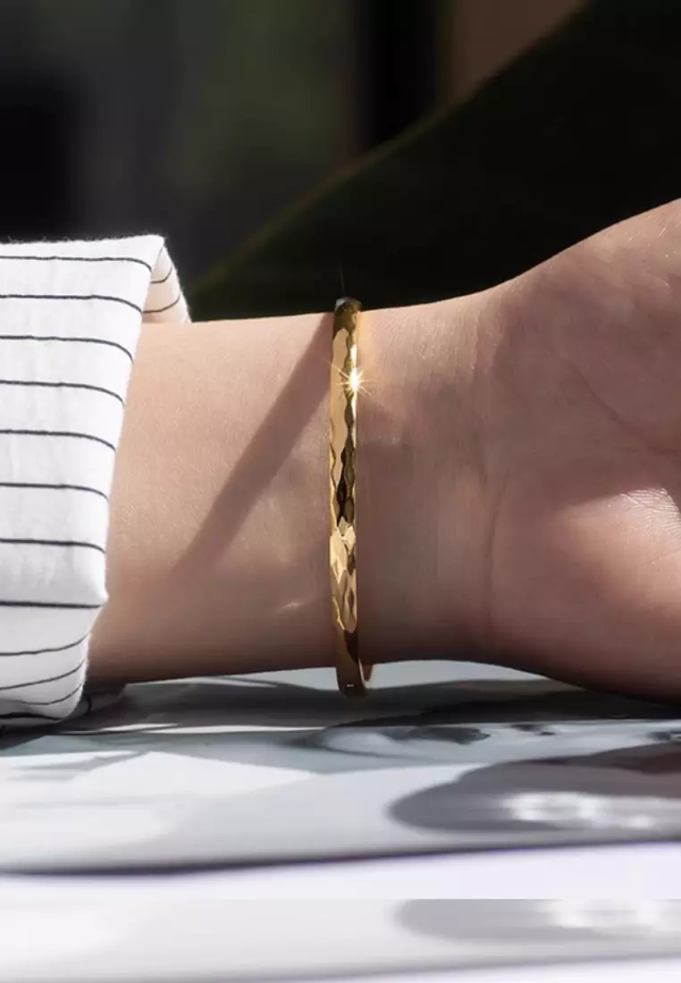 Luxe Engravable Bangle in Rose Gold (S)