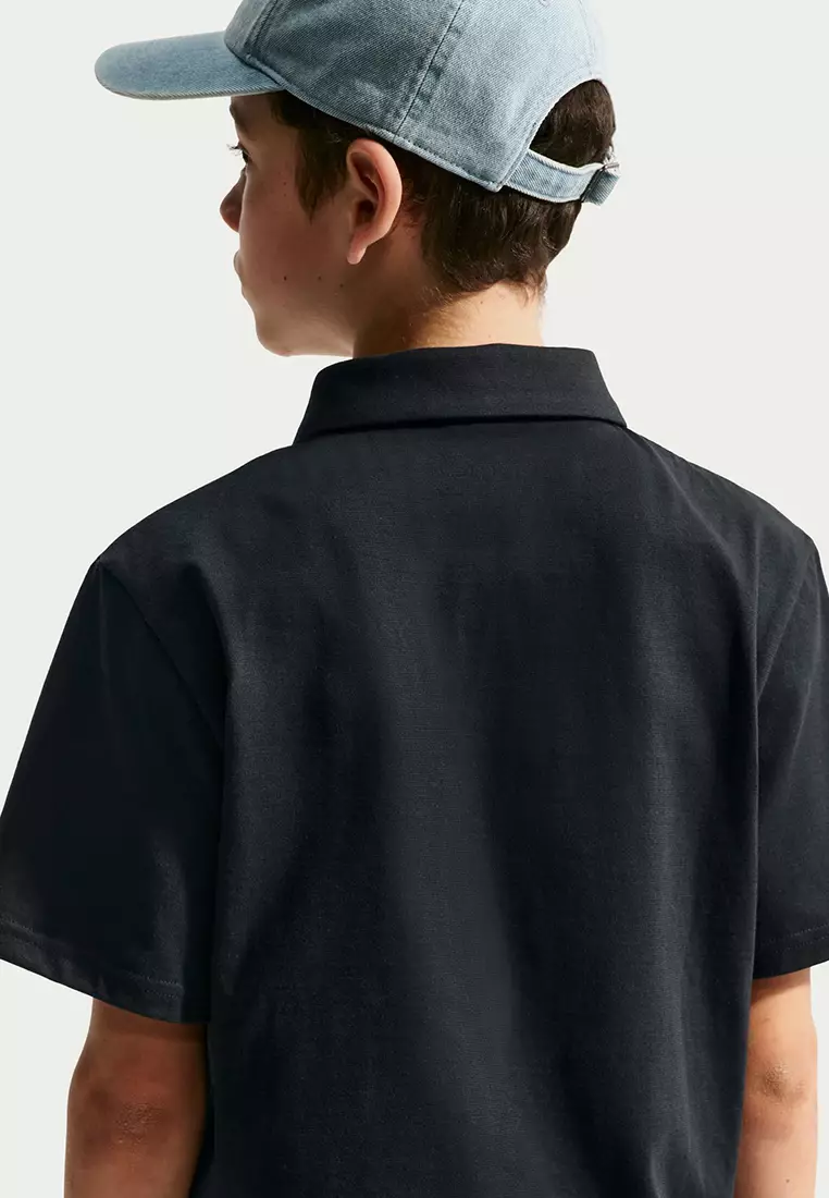 Sportswear Club Big Kids' Unisex Knit Short-Sleeves Polo Shirt